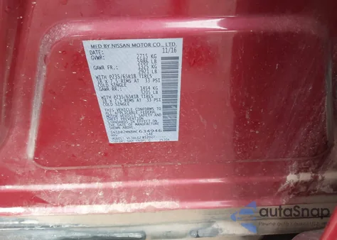 2017 Nissan Pathfinder Sl from USA, damaged, VIN 5N1DR2MN8HC634946